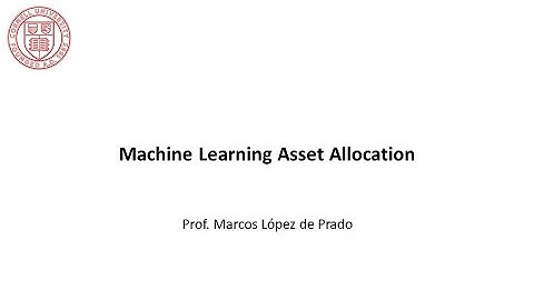 Machine Learning for Asset Managers