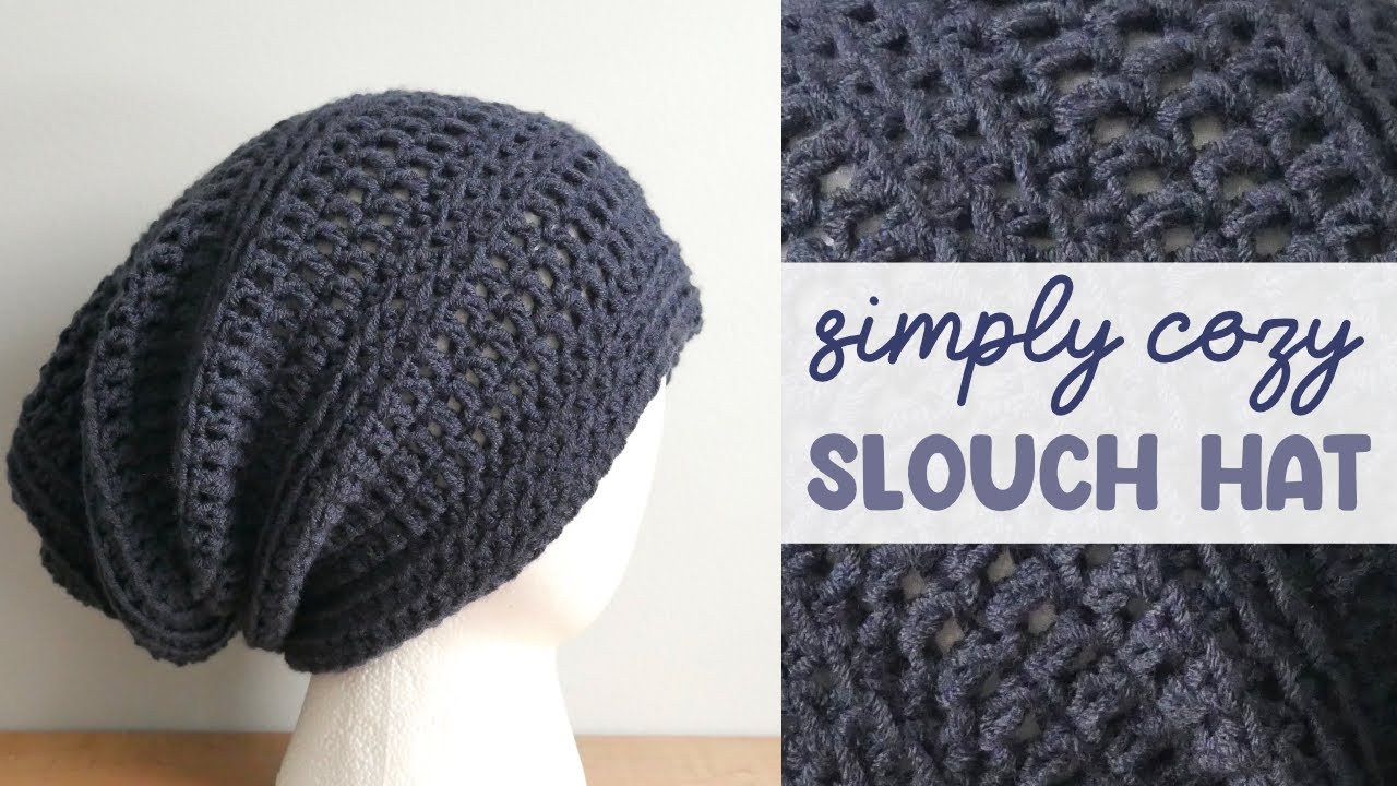 Вязаная крючком шапка-бини Simply Cozy (просто вяжется, всего один моток пряжи!)