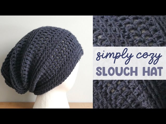 Simply Cozy CROCHET Slouch Hat (Easy & One Skein!) - YouTube display picture 3