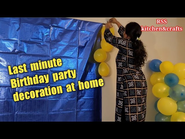 DIY, Birthday Decoration ideas at home, SpongeBob Theme For Birthday  party