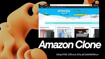 Amazon Clone Tutorial | HTML, CSS | Static E-commerce Website | #Apnacollage #CodingDhruv