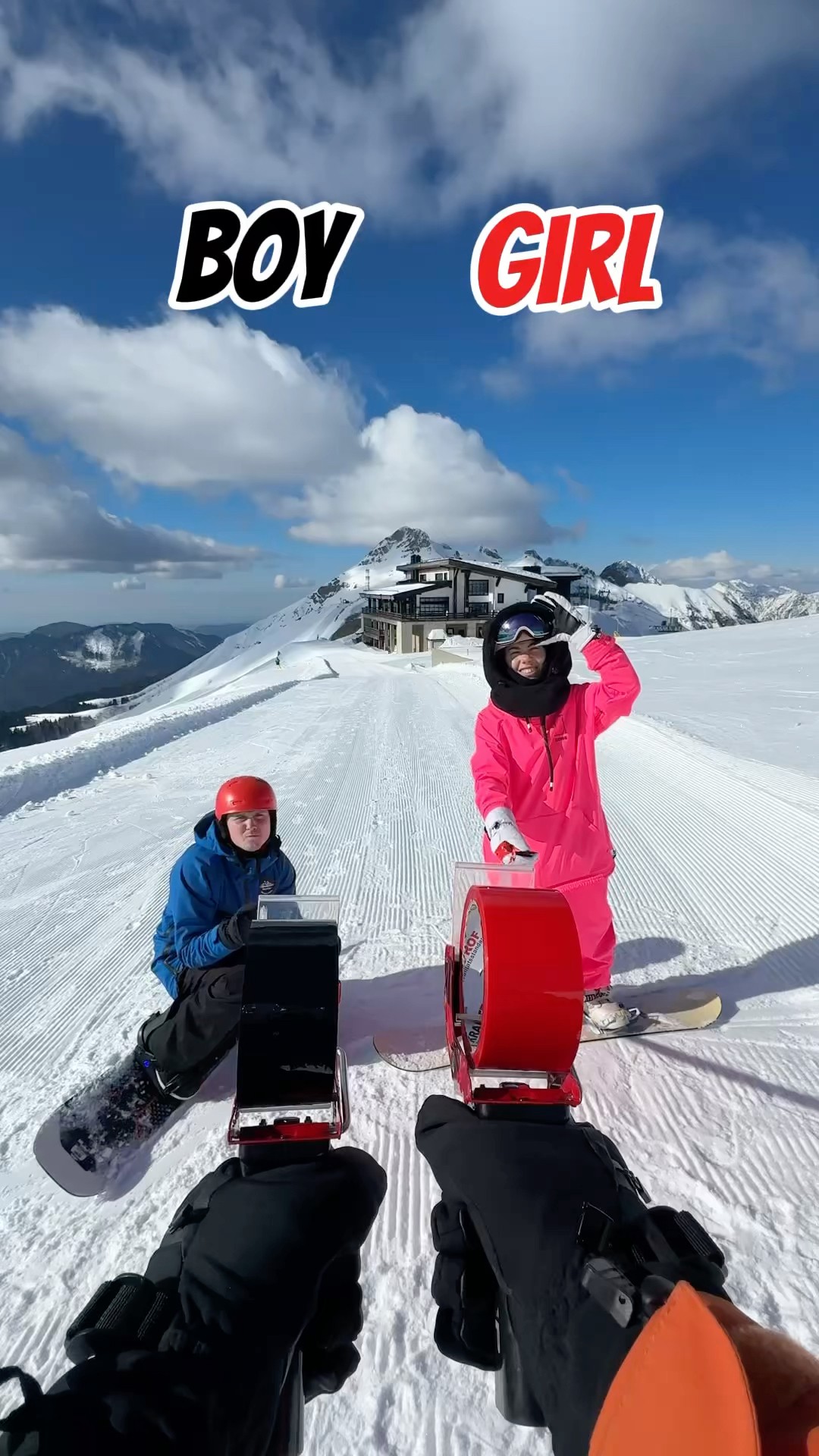❌? Boy vs Girl | Snowboard Challenge
