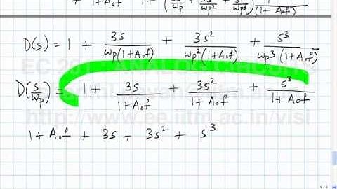 Lecture 42 - Stability of feedback systems with first and second order forward amplifiers