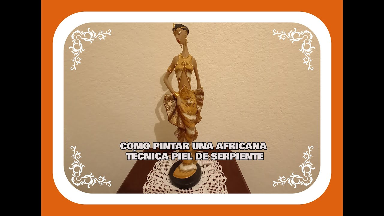 COMO PINTAR UNA AFRICANA. TÉCNICA PIEL DE SERPIENTE