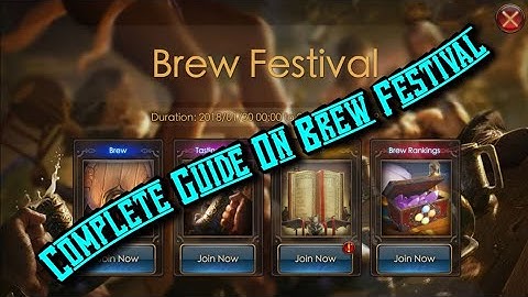 Legacy of Discord : Complete Guide on BrewFest Event - 30th January 2018