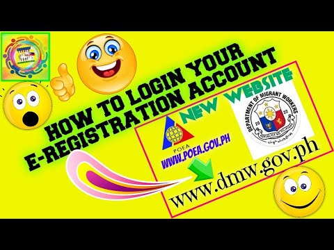 How to LOGIN  your E-Registration in DEPARTMENT OF MIGRANT WORKERS  WEBSITE