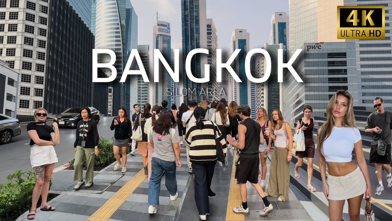 🇹🇭 4K | Walking Bangkok Central Business District 2026 | Sathorn - Silom Areas | Thailand