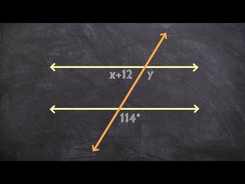 Finding the Value of X and Y with Parallel Lines