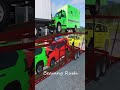 Double Flatbed Trailer Truck vs Speedbumps Train vs Cars - Tractor vs Train Beamng.Drive #165