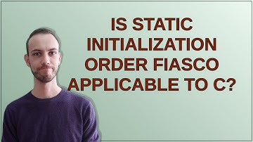 Is static initialization order fiasco applicable to C?