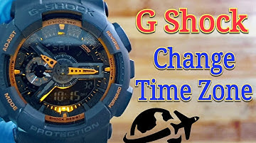 Casio G Shock How To Change Time Zone? (Time Zone Adjustment)