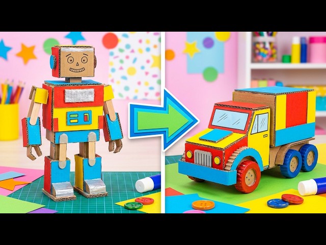 変身する車と楽しいおもちゃのDIYアイデア集