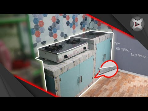 Cara Membuat Meja kompor + Wastafel / Kitchen Set Dari Baja Ringan