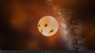 Kepler-69 C and Io collision - Universe Sandbox 2
