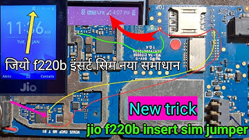 jio phone f220 insert sim solution |jio f220b sim track jumper||jio f220b sim ic jumper