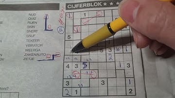 (#6095) Friday. Tectonic01 Sudoku puzzle. Bonus Extra edition. 03-10-2023 Extra part 4 of 4