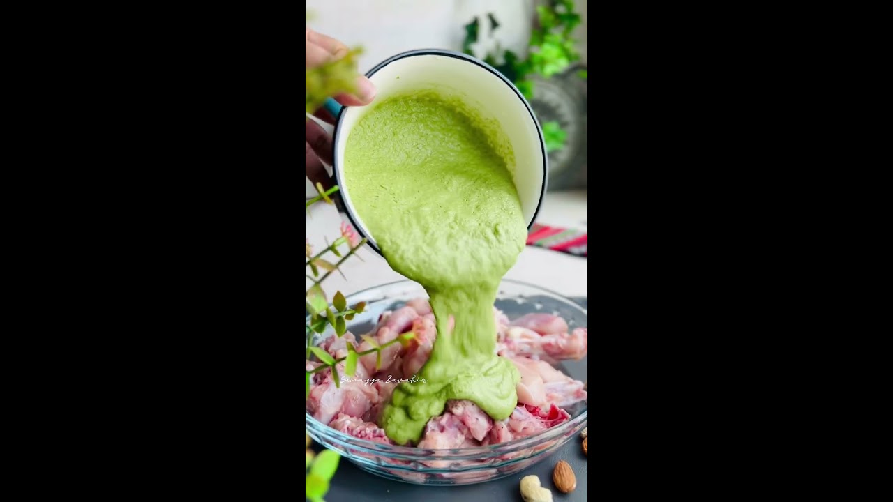 Hyderabadi Green Chicken Curry Hariyali Chickenrecipe Onepotmeal Onepotchicken