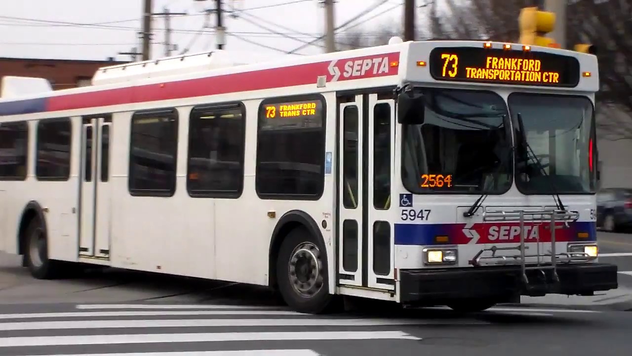 Septa bus: new flyer D40LF 5947 on route: 73.
