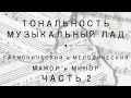 Урок 10. Часть 2: Гармонический и мелодический мажор и минор. Точное определение тональности