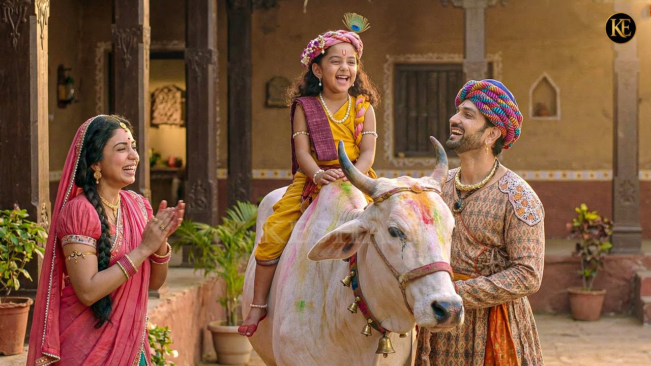 नन्हे कान्हा की मस्ती यशोदा मैया और नंद बाबा मुस्कुरा उठे || YMKN || Shree Krishan leela ||