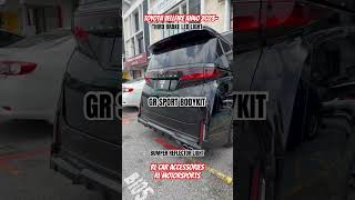 Toyota vellfire AH40 2023- alpine premium audio, GR bodykit, galaxy ambient, led light DRL Locktech