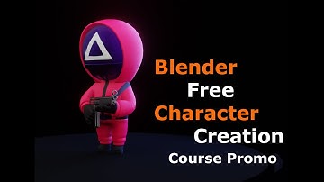 Promo | Squid Game Character Creation in Blender 3.0 and substance painter | Course Promo