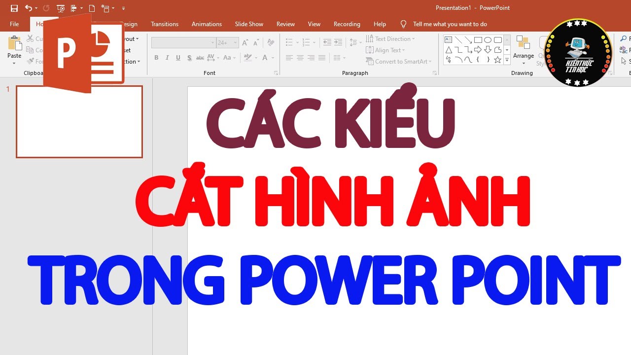 Các kiểu cắt hình ảnh trong Powerpoint - youtube