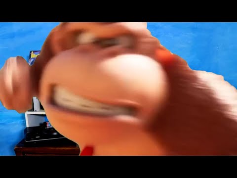 Donkey kong punches Scott the woz