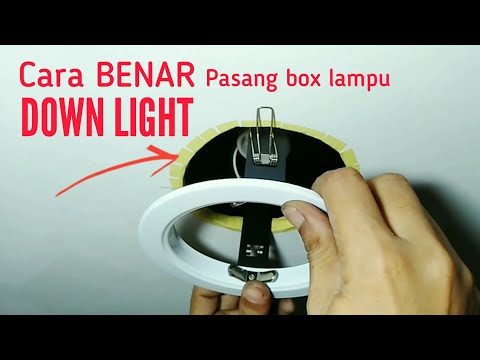 Video: Bagaimana luminer dipasang di plafon gantung?