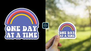 Retro Sticker Design for Redbubble in Photoshop Tutorial screenshot 4