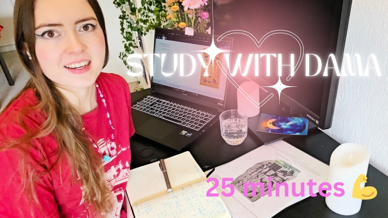 Study With Me #2: 25 Min Laptop Reading & Notes | Real Time Ambient Noise (No Music)