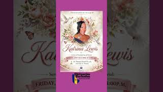 Katrina Lewis | Funeral Service Announcement #ObituariesBB #Obituaries #bb #ObituariesBarbados
