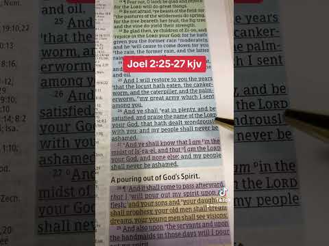 Joel 2 25 27 Kjv Jesus God Love Prayer Power Gospel Hope Bibleverse Message Faith Facts 