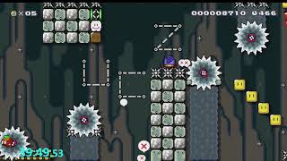 Super Mario Maker - Blind Kaizo Race #144: Return to Sawcon
The December 1, 2018 blind kaizo race was brought to you by tubbaluvin (Chuck N)! Originally cleared on June 20, 2019. Race #143 (Stallion by LPK) will come later as it was the final Saturday race level I played (originally deleted and reuploaded for a THAB contest), and it was one of the if not hardest Saturday level for me.
So is the level name a reference to Return to Subcon? This opening move looked like the stupidest timing ever. Or was I meant to juggle the items? Turns out you just have to run and jump into the shell immediately. And I had a few pipe nais cuz Im bad.
Second section. Whenever I managed to not fail the pow drop, I basically always failed the shell jump off the moving pow. I hated the weird momentum jumping off the pow gives you. My solution? Go for the totally jank and unintended shelljump off the spring on the left.
Final section, a p jump DansGame. And sorry my kaizo friends, I failed you. Midairs are not free (this time) syunSad 50 minutes needed for the clear. Oddly enough, this was one of the only two levels not deleted/removed on tubbas profile. https://supermariomakerbookmark.nintendo.net/courses/6C94-0000-03C9-BDB3 Super Mario Maker - Blind Kaizo Race #144: Return to Sawcon