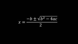 The Quadratic Formula Song  - 1 Hour Version