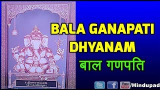 ... bala ganapati is one of 32 forms ganesha.
http://hindupad.com/bala-ganapathi-child-form-of-lord-ganesha/