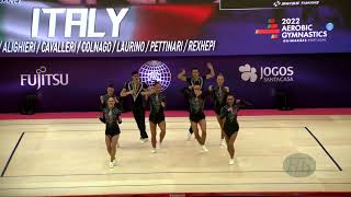 Italy (ITA) - 2022 Aerobic Worlds, Guimaraes (POR) - Aerobic Dance Qualifications