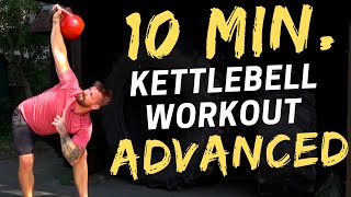 10 Minuten Kettlebell Workout für Fortgeschrittene (Full Body)