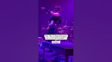 Oh yeah… that emo singer is DEFINITELY straight… 😳 #emo #goth #emomusic #alternative #tx2