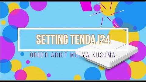 Setting Tenda i24   AC1200 Wave 2 Gigabit Access Point