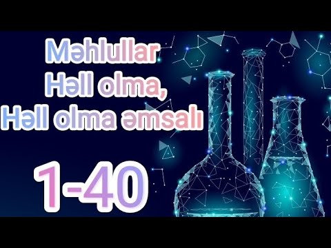 Test toplusu kimya Mhlullar Hllolma Hllolma msal 1 40 Nermin Qasimova
