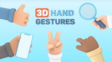 3D Hand Gestures | Hands Mockup for After Effects