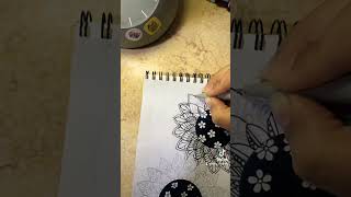 How to draw Mandala part 1 تعليم رسم مانديلا