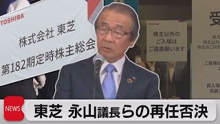 東芝 永山議長らの再任否決（2021年6月25日）