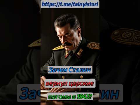 Зачем Сталин вернул царские погоны в 1943? #shorts #история