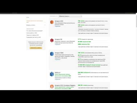 Как использовать AWS EC2, S3, RDS, CloudFront, EBS бесплатно, регистрация в Amazon Web Services