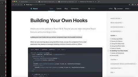 Advanced Concepts in React Part 2 - Our First Custom Hooks