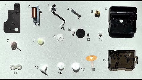 Quartz clock movement assembly line in production quartz machine