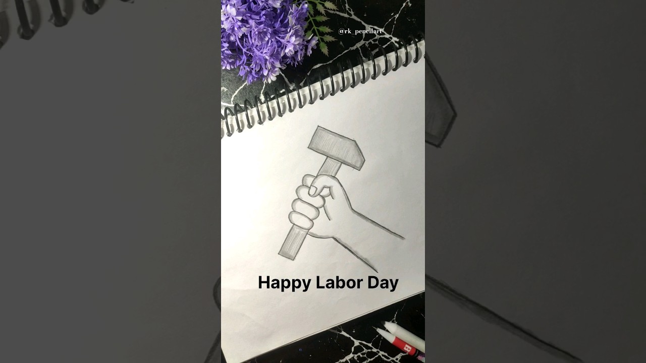 Happy Labor Day pencil drawing 😍 