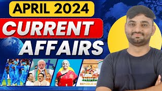 CHANDIGARH TGT 2024 | April 2024 monthly Current Affairs | RAILWAY Grade 1 Current Affairs |hssctcet